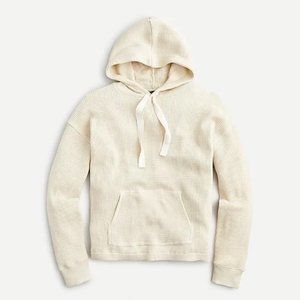 J.Crew Cream Waffle Hoodie